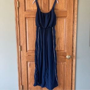 5/$15 Bailey Blue Navy Blue Athleisure Jumpsuit Medium